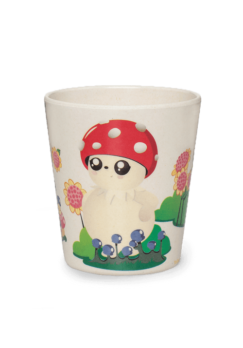 Bubble bamboo cup front